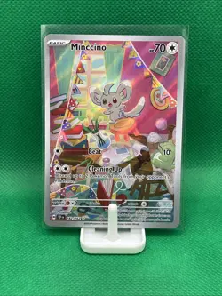 Minccino 182/162 Sv05: Temporal Forces Holo Pokemon Card NM-MINT - Image 1