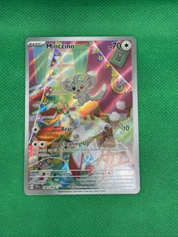 Minccino 182/162 Sv05: Temporal Forces Holo Pokemon Card NM-MINT - Image 3