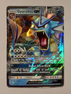 Pokemon TCG - Gyarados GX Holo Ultra Rare 18/111 SM - Crimson Invasion 2017 NM - Image 1