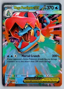 MEGA FERALIGATR EX 036 ME: MEGA EVOLUTION PROMO POKEMON NM - Image 1