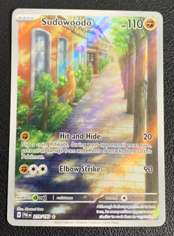Sudowoodo 219/193 Paldea Evolved Illustration Rare Holo Pokemon TCG Card NM - Image 1