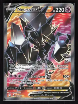 Necrozma V (Full Art) Holo Ultra Rare Pokemon SWSH05: Battle Styles 149/163 NM - Image 1