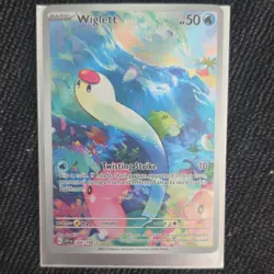 The Pokemon Company Pokemon TCG Wiglett 206/198 SV01 IR Holo English 2023 50HP - Image 1