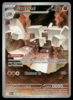 Garganacl 147/132 Illustration Rare Mega Evolution Pokemon Near Mint - Image 1