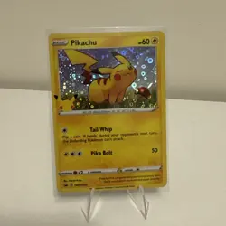 P1 Pikachu SWSH039 General Mills Promo 2020 Holo Rare Holo Pokemon NM 25th - Image 1
