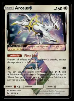 Arceus ◇ 96/131 Prism Star Rare Forbidden Light Pokemon Near Mint - Image 1