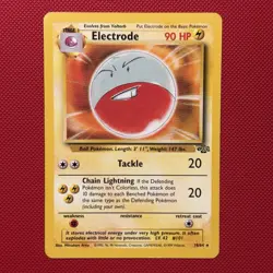 Pokemon Vintage Non-Holo Rare Electrode 18/64 Jungle WotC 1999 - Image 1