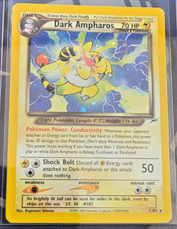 Dark Ampharos Holo RARE Neo Destiny POKEMON - Image 1