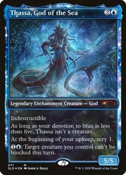 MTG English Thassa God of the Sea NM Foil Secret Lair - Image 1