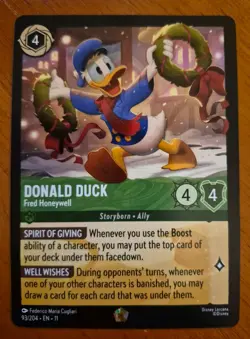 Disney Lorcana Winterspell Donald Duck Cold Foil Legendary - Image 3