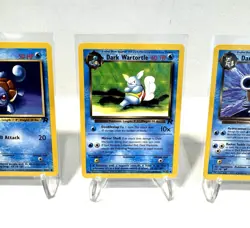 Dark Squirtle Wartortle Blastoise 1999 Team Rocket Pokemon Card *PACK FRESH NEW! - Image 3