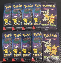 Lot 10 Pokemon TCG Trick or Trade Booster Sealed Packs Halloween - 30 Cards - Image 1