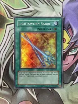 TDGS-EN059 Lightsworn Sabre Super Rare Unl Edition Yugioh Card - Image 1