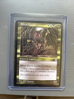 MTG Sliver Queen Card / Played / Stronghold Deck / Lt Wear - Image 2