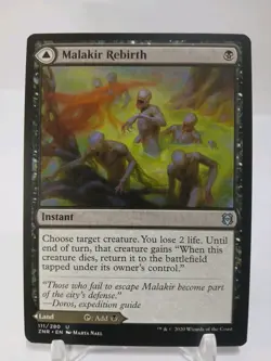 Malakir Rebirth Zendikar Rising NM Regular Card, Magic the Gathering - Image 1