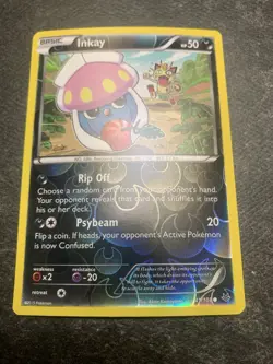 Pokemon TCG Inkay 41/108 XY Roaring Skies Reverse Holo NM Card - Image 1
