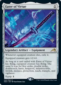 1x Eater of Virtue - Promo NM Eng MTG - Kamigawa: Neon Dynasty - Image 1