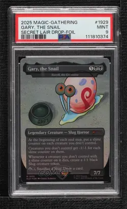 Legends of Bikini Bottom - Gary the Snail (Toxrill Corrosive) Foil PSA 9 MINT - Image 1