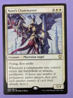 MTG Magic: Phyrexia: All Will Be One Commander: Norn's Choirmaster #008/028 - NM - Image 1