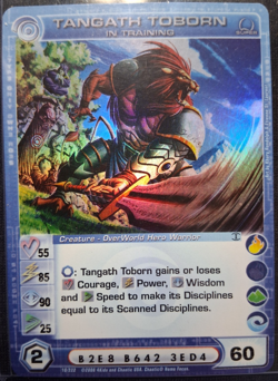 CHAOTIC CARD Tangath Toborn in Training 1st Edition Super Rare Beyond the Doors - Image 1
