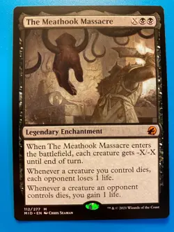 MTG 1x The Meathook Massacre # 112 Innistrad Midnight Hunt Magic Gathering x1 NM - Image 1
