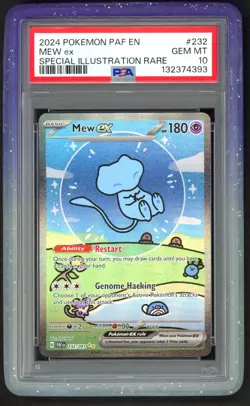 Pokemon Card - PSA 10 Mew EX 232/091 - Paldean Fates Bubble Mew - GEM MT - Image 1