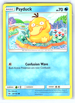 Psyduck 28/149 Sun & Moon NM or LP Pokemon Card - Image 1