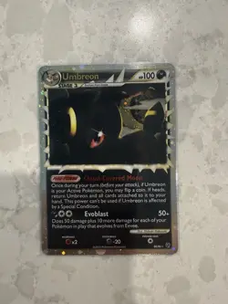 Pokemon TCG Umbreon Prime 86/90 Undaunted 2010 Holo Foil Rare Card - Image 1