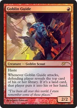 FOIL Goblin Guide NM Grand Prix Promo MTG Magic the Gathering Red English Card - Image 1