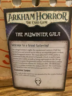 FFG Arkham Horror: The Card Game The Midwinter Gala Scenario Expansion. Sleeved - Image 2