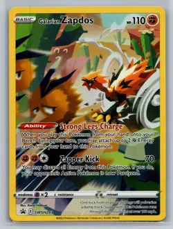 Galarian Zapdos - SWSD SWSH: Sword & Shield Promo Cards #SWSH283 Promo Holo NM - Image 1