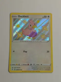 Ducklett - SV095/SV122 - Pokemon Shining Fates Sword Shield Shiny Rare Card MINT - Image 1