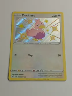 Ducklett - SV095/SV122 - Pokemon Shining Fates Sword Shield Shiny Rare Card MINT - Image 3
