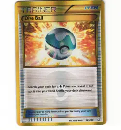 Pokemon Dive Ball 161/160 Primal Clash LP Card - Image 1