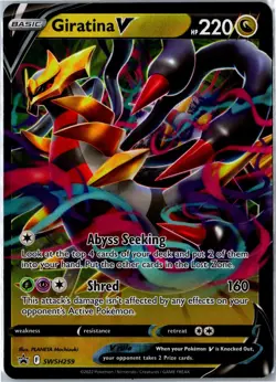 Pokemon Card - Giratina V Sword & Shield Promo SWSH259 Promo Holo Lightly Played - Image 1