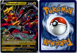 Pokemon Card - Giratina V Sword & Shield Promo SWSH259 Promo Holo Lightly Played - Image 3