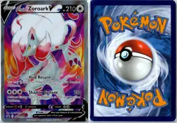 Pokemon Card - Hisuian Zoroark V Sword & Shield Promo SWSH297 Promo Holo MP - Image 3