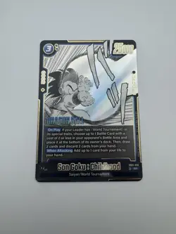 Son Goku : Childhood SB01-018 Manga Booster SR Dragon Ball Super Card English NM - Image 1
