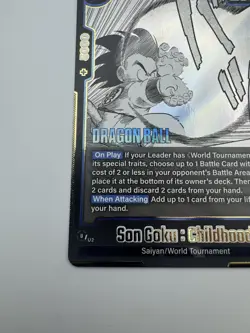Son Goku : Childhood SB01-018 Manga Booster SR Dragon Ball Super Card English NM - Image 4