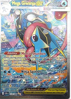 Mega Greninja ex (116/086) card from the Chaos Rising expansion - Image 1