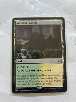 Wooded Bastion Double Masters Nonfoil Card #332 MTG LP - Image 1