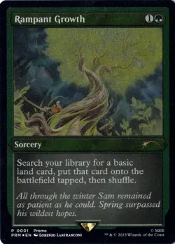 Rampant Growth NM/M* FOIL ETCHED PROMO ENGLISH 0001 mtg -UnltdCards - Image 1