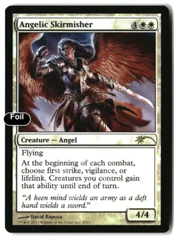 MTG Angelic Skirmisher [MEDIA - A11] LP Foil - Image 1