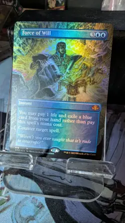 MTG - Force of Will (Borderless Foil) - Dominaria Remastered - Image 1