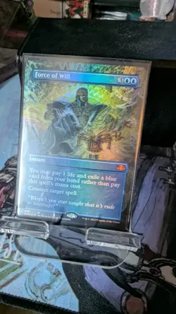 MTG - Force of Will (Borderless Foil) - Dominaria Remastered - Image 4