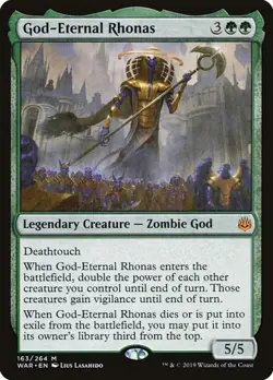 God-Eternal Rhonas - Foil War of the Spark LP MTG - Image 1