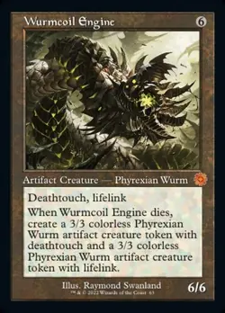Wurmcoil Engine - Foil Retro Frame The Brother's War Retro Artifacts LP MTG - Image 1