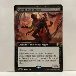 MTG Orochi Soul-Reaver Ext Art Magic: The Gathering Commander: OTJ Rare #0058 - Image 1