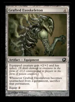 MTG Grafted Exoskeleton LP Light Play Scars of Mirrodin [3496] - Image 1