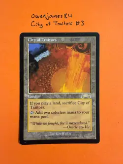 **City of Traitors** MTG Magic MP - Exodus (1998) - Reserved List - Image 1